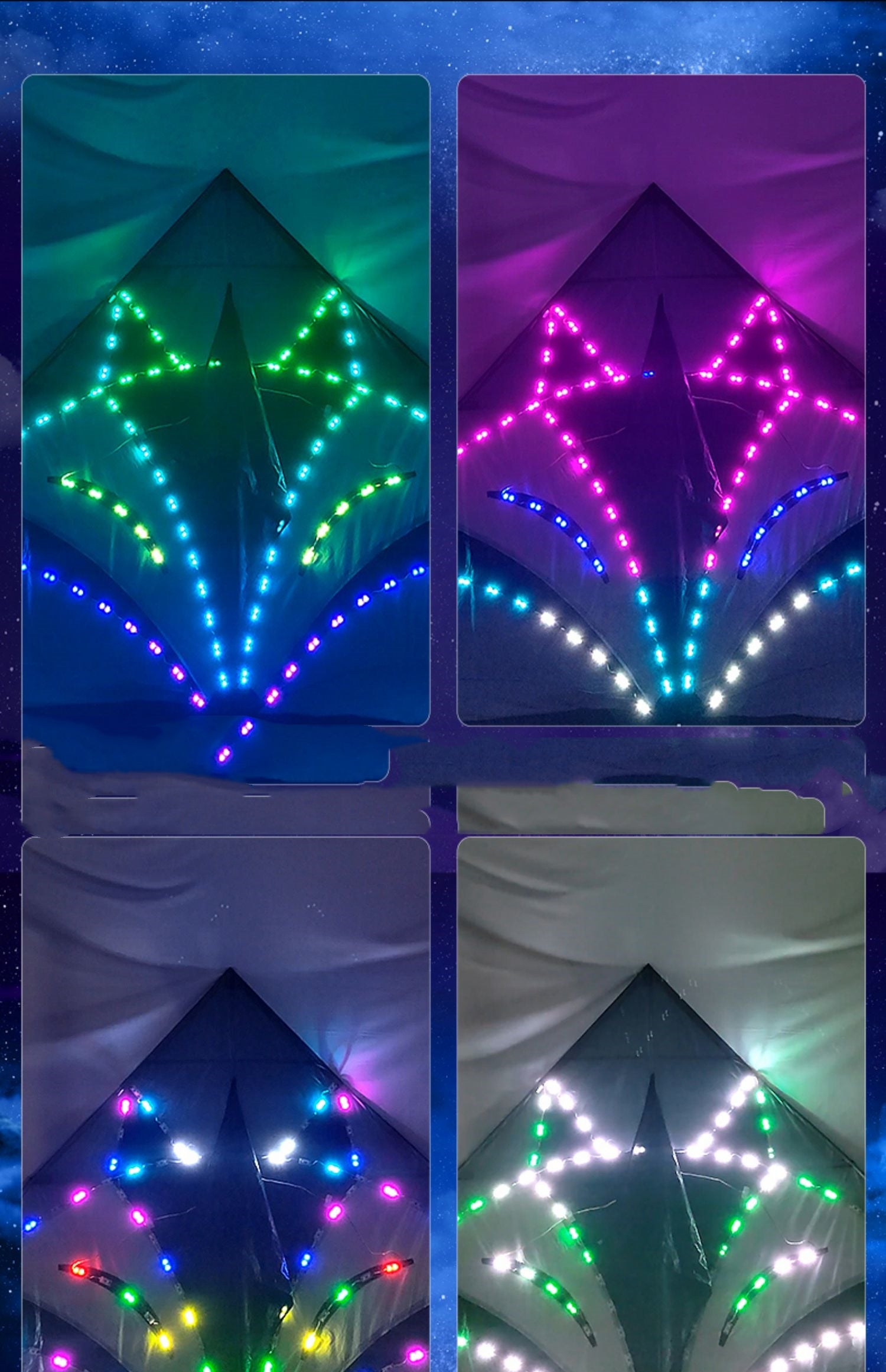 Free shipping 2023 new style chaser glow-in-the-dark silver fox kite Wanhe patch light high-grade adults adults only