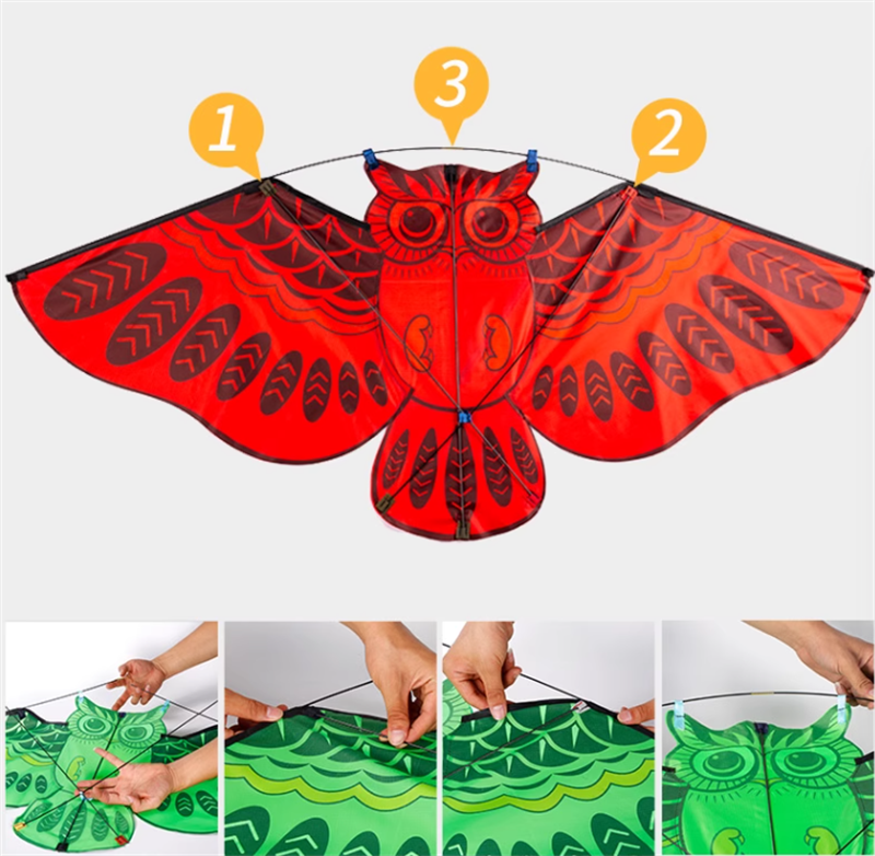 Free shipping Weifang kite adult large new breeze easy to fly children's kites cartoon animals with kite line wheel