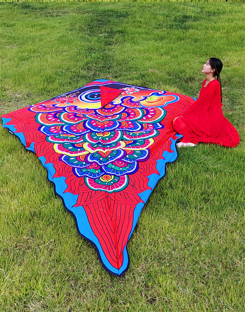 Free shipping 2023 new style colorful rich fish kites for adults high-grade Weifang net red breeze easy to fly children