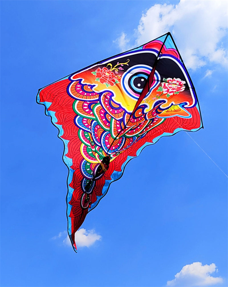 Free shipping 2023 new style colorful rich fish kites for adults high-grade Weifang net red breeze easy to fly children