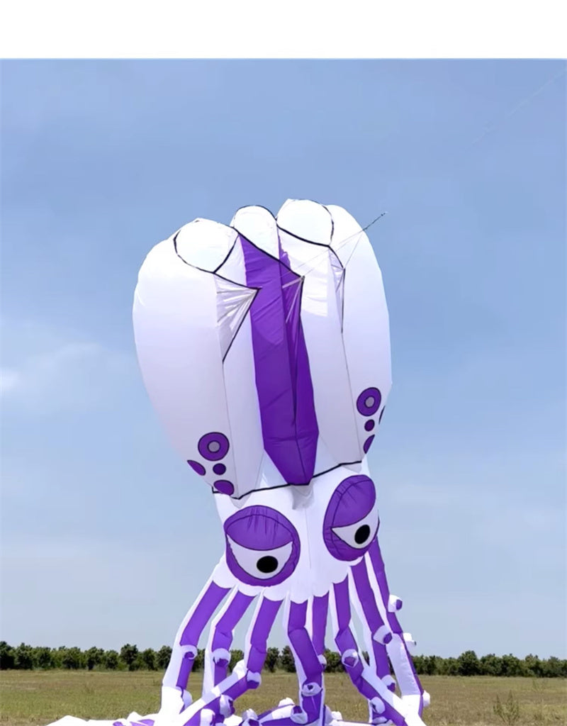 Free shipping Giant Octopus Soft Kite 12-18m Extra Large High Grade Nylon Parachute Cloth Adult Single Flight Professional Pendant