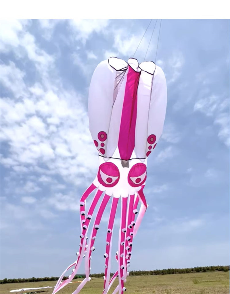 Free shipping Giant Octopus Soft Kite 12-18m Extra Large High Grade Nylon Parachute Cloth Adult Single Flight Professional Pendant