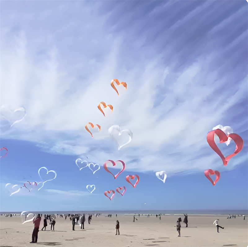 Free Shipping 3d kites heart kites flying nylon kites  factory