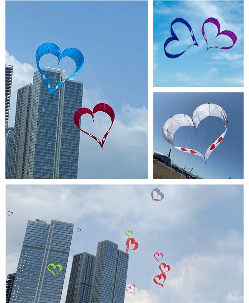 Free Shipping 3d kites heart kites flying nylon kites  factory