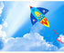 Free shipping Kite children special adult cartoon breeze easy to fly 2023 new net red rocket Chinese wind Weifang kite