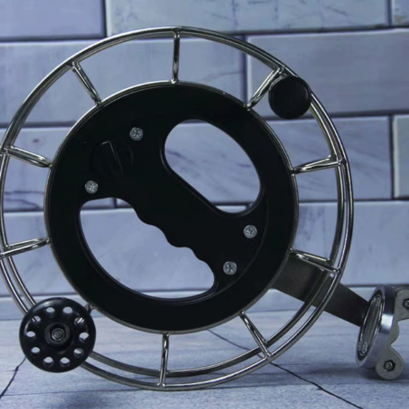 Free shipping New stainless steel kite wheel anti-reversing Vientiane over the line professional high-grade hand wheel mute bearing collector