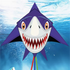 Free shipping Weifang shark kite children cartoon small long tail adult easy to fly beginner breeze net red kids