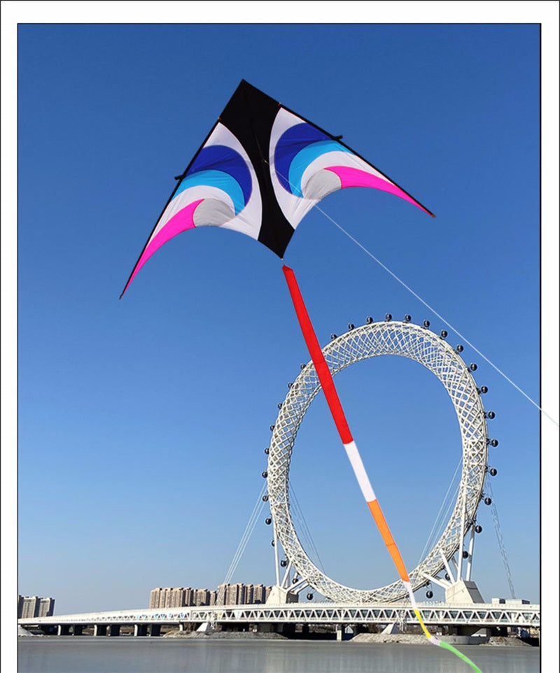 Free shipping 2023 New Weifang Sky Eye Umbrella Cloth Carbon Bar Large Adult Long Tail Good Flying Beginner Kite