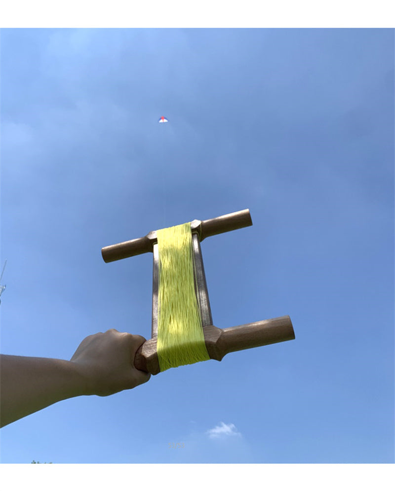 Free shipping Weifang traditional solid wood crutch children's small round spools of adult large-sized fly-receiving I-beam crutch