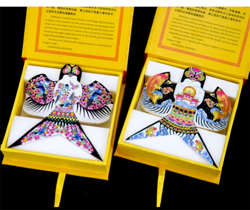 Free shipping Weifang kite crafts gift box paper kite traditional sand swallow small kite Chinese style special handmade gifts