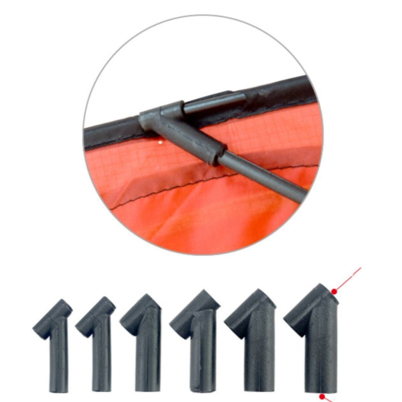 Free shipping Kite rod diy accessories skeleton protection cap diagonal tee connecting iron pipe tee inner connector crocodile clip