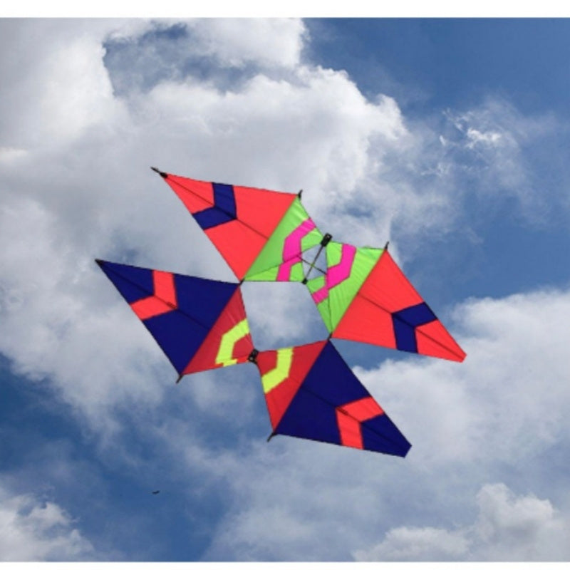 Free shipping 2023 new weifang three-dimensional double diamond kite