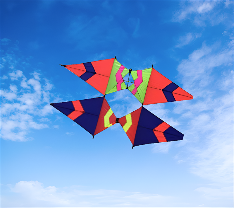 Free shipping 2023 new weifang three-dimensional double diamond kite