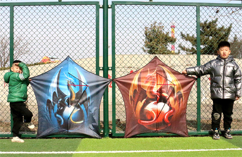 Free shipping Weifang dinosaur pterodactyl Tyrannosaurus rex cartoon adult kids adult beginner kite easy to fly breeze kids