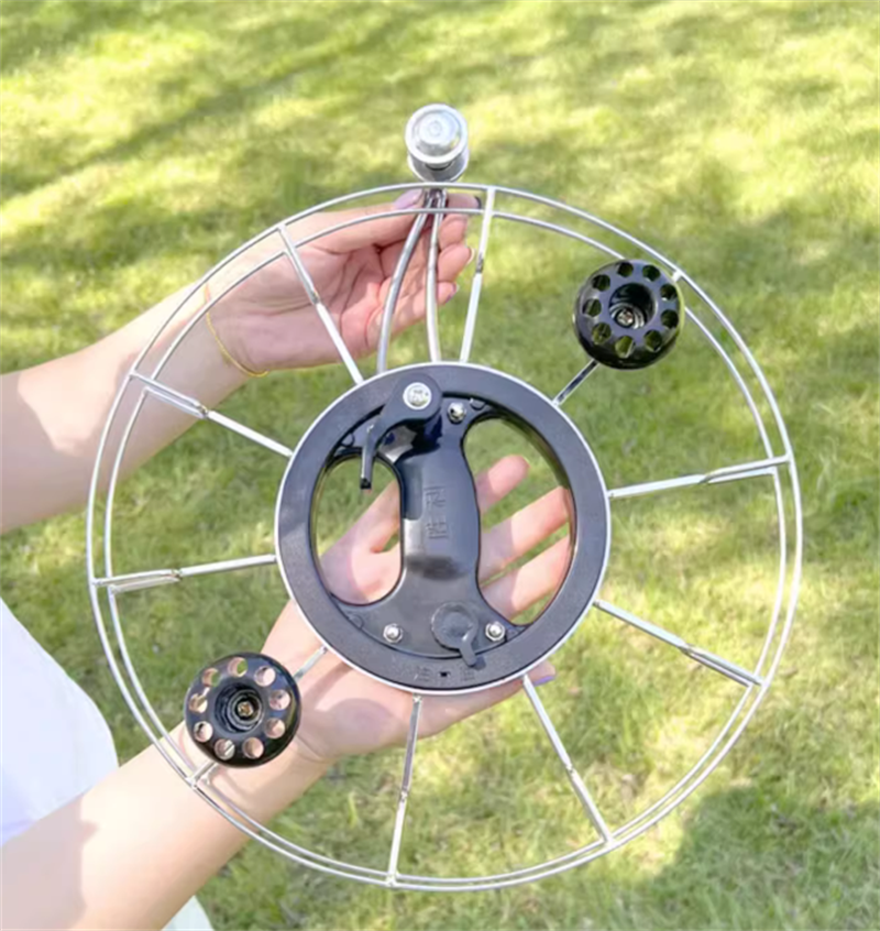 Free shipping Stainless steel handbrake light body disc eagle kite wheel adult large bearing high-grade mute anti-reversal breeze line wheel