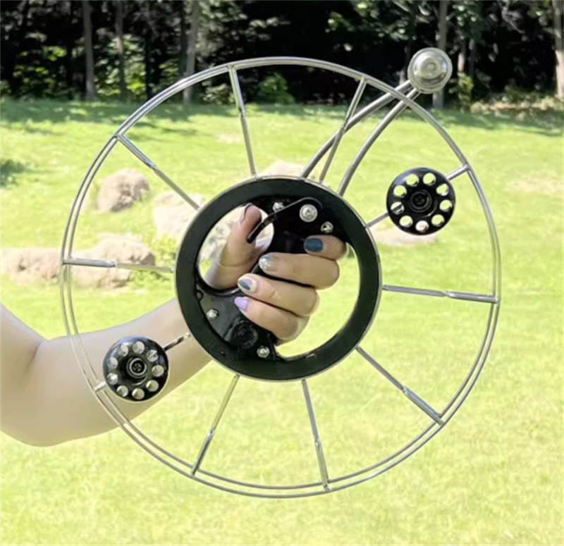 Free shipping Stainless steel handbrake light body disc eagle kite wheel adult large bearing high-grade mute anti-reversal breeze line wheel