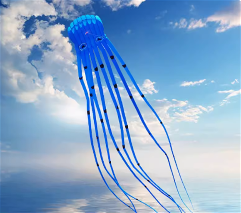 Free shipping Weifang soft tube 8 meters 12 meters octopus adult high-grade large kite octopus anti-gale boneless three-dimensional
