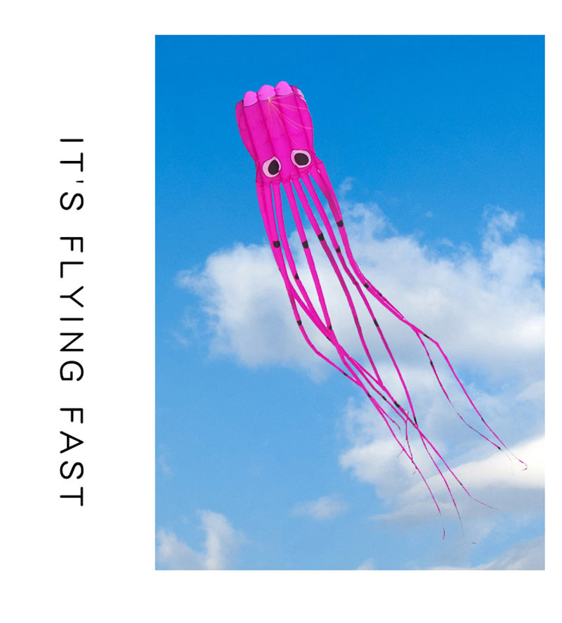 Free shipping Weifang soft tube 8 meters 12 meters octopus adult high-grade large kite octopus anti-gale boneless three-dimensional