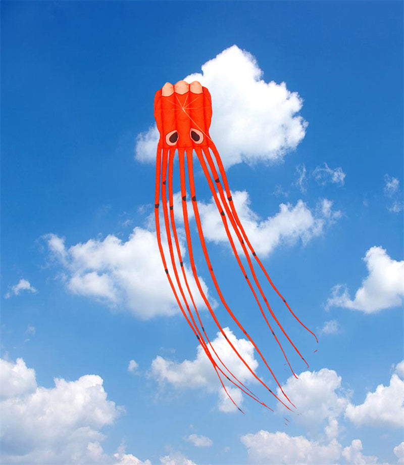 Free shipping Weifang soft tube 8 meters 12 meters octopus adult high-grade large kite octopus anti-gale boneless three-dimensional