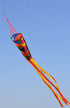 Free shipping Tassel wind tube hot cut process does not fly edge kaleidoscope colorful kite tail long tail 2023 new accessories