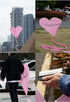 Free shipping URFF DECO pink heart kite love beginner easy to fly high color long tail outdoor couple children camping
