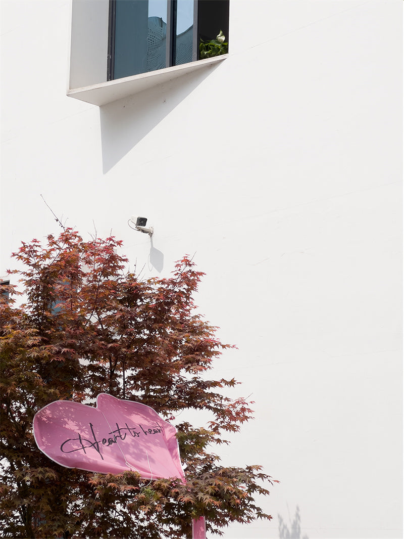 Free shipping URFF DECO pink heart kite love beginner easy to fly high color long tail outdoor couple children camping