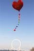 Free shipping 2023New Weifang I Heart Fly Love Heart-shaped proposal confession red heart soft large adult long-tailed kite
