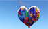 Free shipping 2023New Weifang I Heart Fly Love Heart-shaped proposal confession red heart soft large adult long-tailed kite
