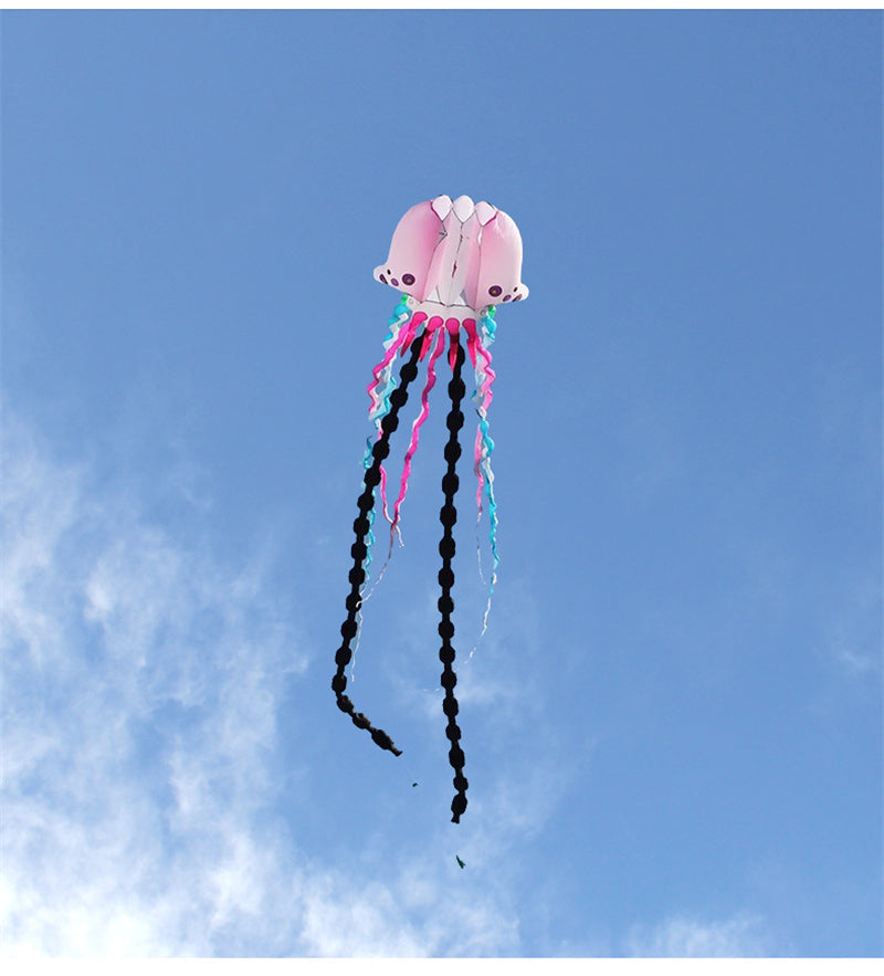 Free shipping New large soft kite monk cap jellyfish kite horse old four high-grade professional umbrella cloth adults special easy to fly