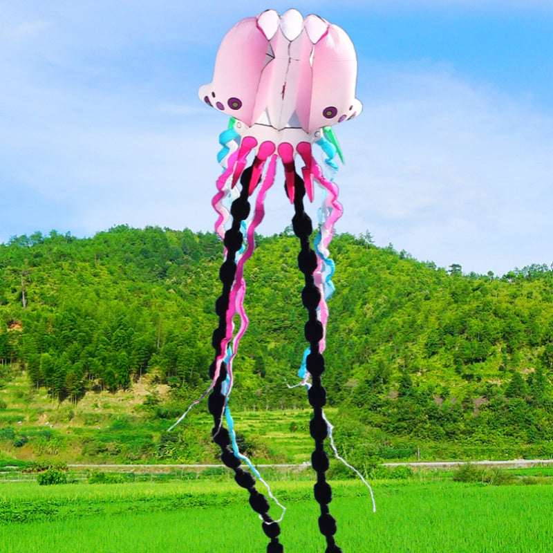 Free shipping New large soft kite monk cap jellyfish kite horse old four high-grade professional umbrella cloth adults special easy to fly