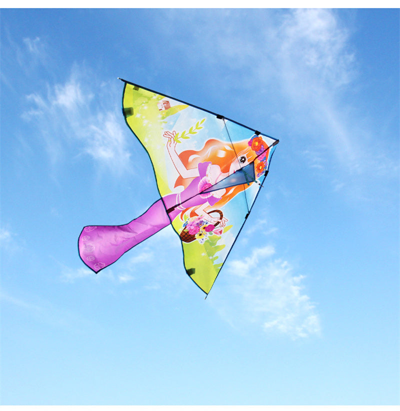 Free shipping 2023 new kite Crown Princess Flower Fairy kite Weifang children's kites cartoon girl kites
