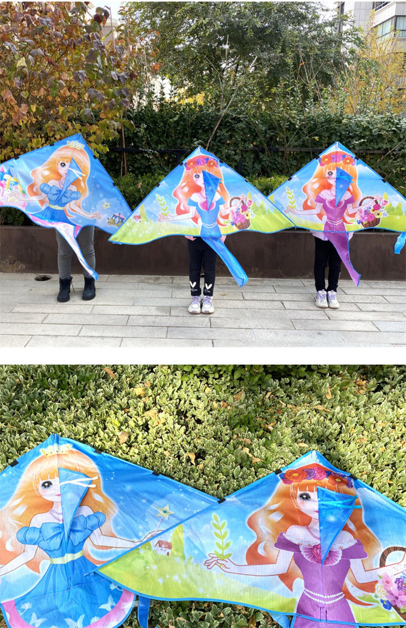 Free shipping 2023 new kite Crown Princess Flower Fairy kite Weifang children's kites cartoon girl kites