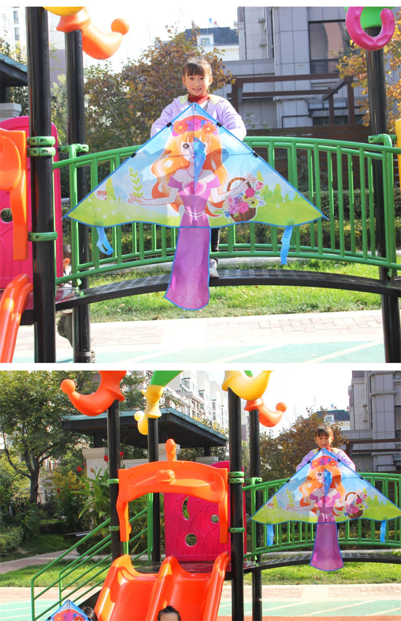Free shipping 2023 new kite Crown Princess Flower Fairy kite Weifang children's kites cartoon girl kites