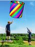 Free shipping Cylinder kite collapsible three-dimensional Weifang kite rainbow children cartoon breeze easy to fly 2023 new