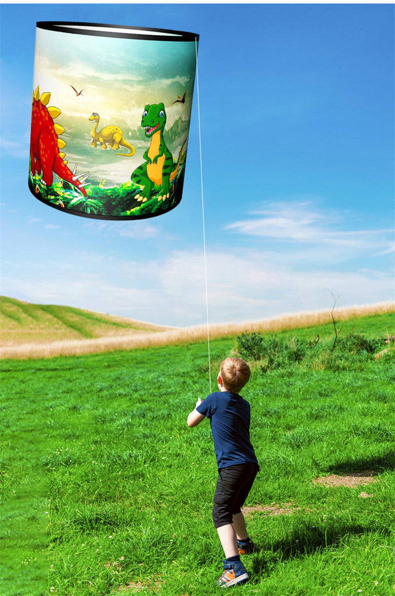 Free shipping Cylinder kite collapsible three-dimensional Weifang kite rainbow children cartoon breeze easy to fly 2023 new