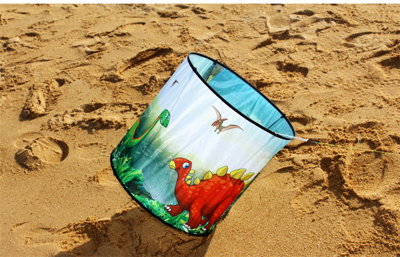 Free shipping Cylinder kite collapsible three-dimensional Weifang kite rainbow children cartoon breeze easy to fly 2023 new