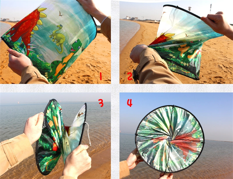 Free shipping Cylinder kite collapsible three-dimensional Weifang kite rainbow children cartoon breeze easy to fly 2023 new