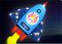 Free shipping Weifang kite children cartoon small rocket kite airplane kite adult kite 2023 new breeze easy to fly