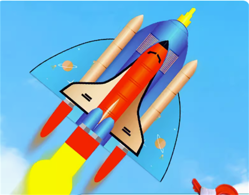 Free shipping Weifang kite children cartoon small rocket kite airplane kite adult kite 2023 new breeze easy to fly
