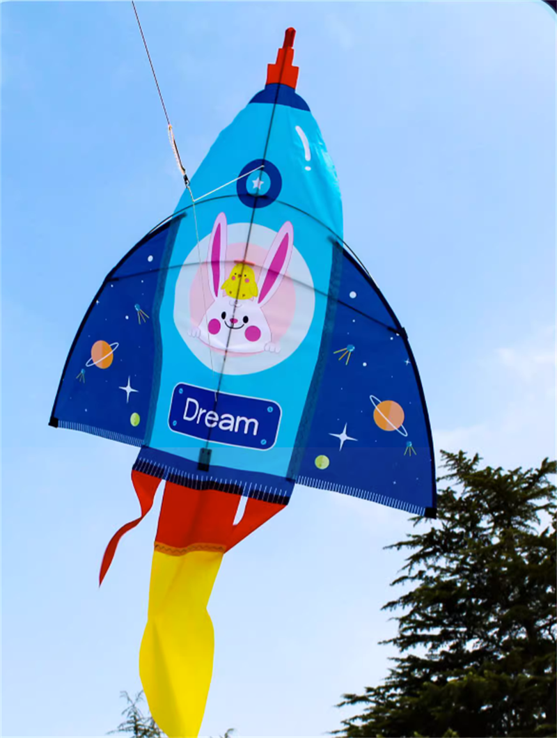 Free shipping Weifang kite children cartoon small rocket kite airplane kite adult kite 2023 new breeze easy to fly