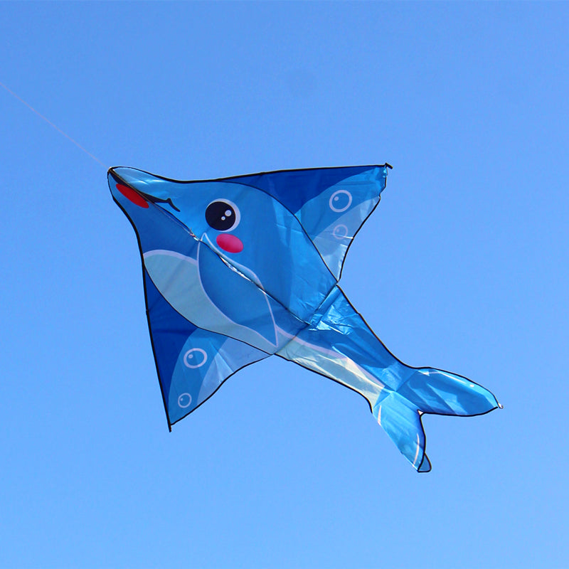 free shipping 10pcs dolphin kites flying toys for children kites factory nylon kites reel snakes kites wholesale weifang ikite