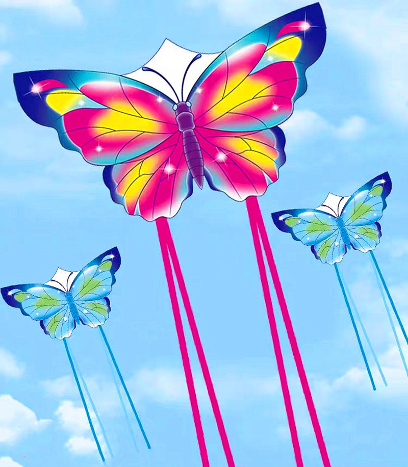 free shipping butterfly kites flying for kids kites nylon kites factory professional winds kites recreational reel flying fairy