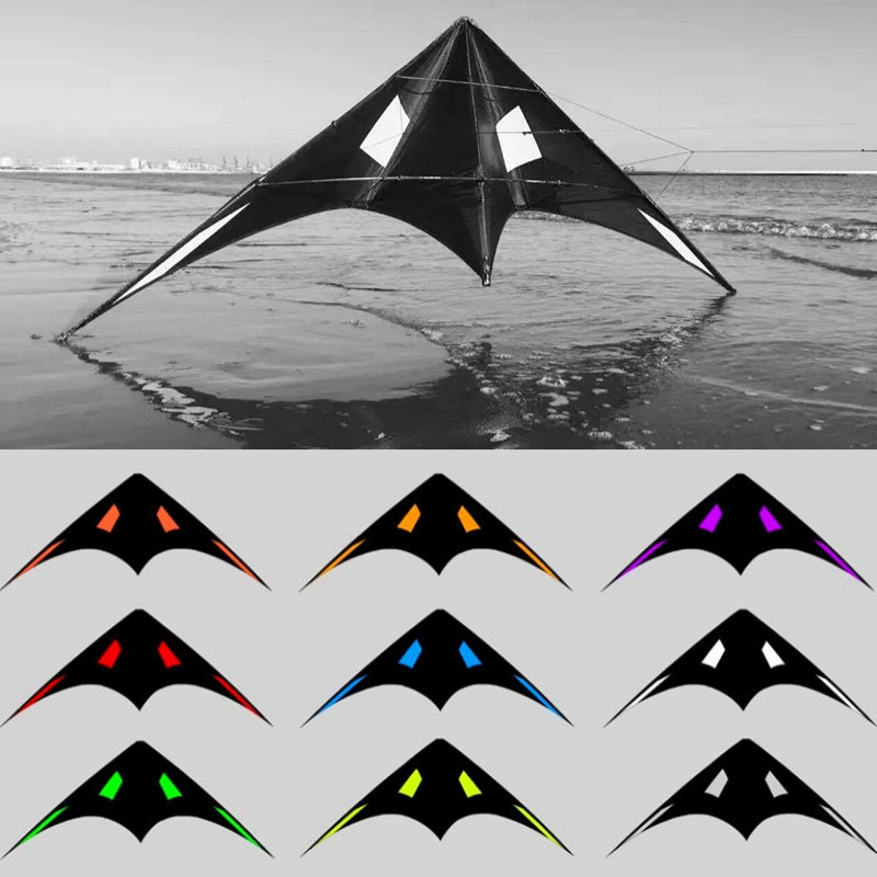 free shipping 240cm professional kites blackjazz 3 dual line stunt kites Freilein kite factory outdoor sports games loud