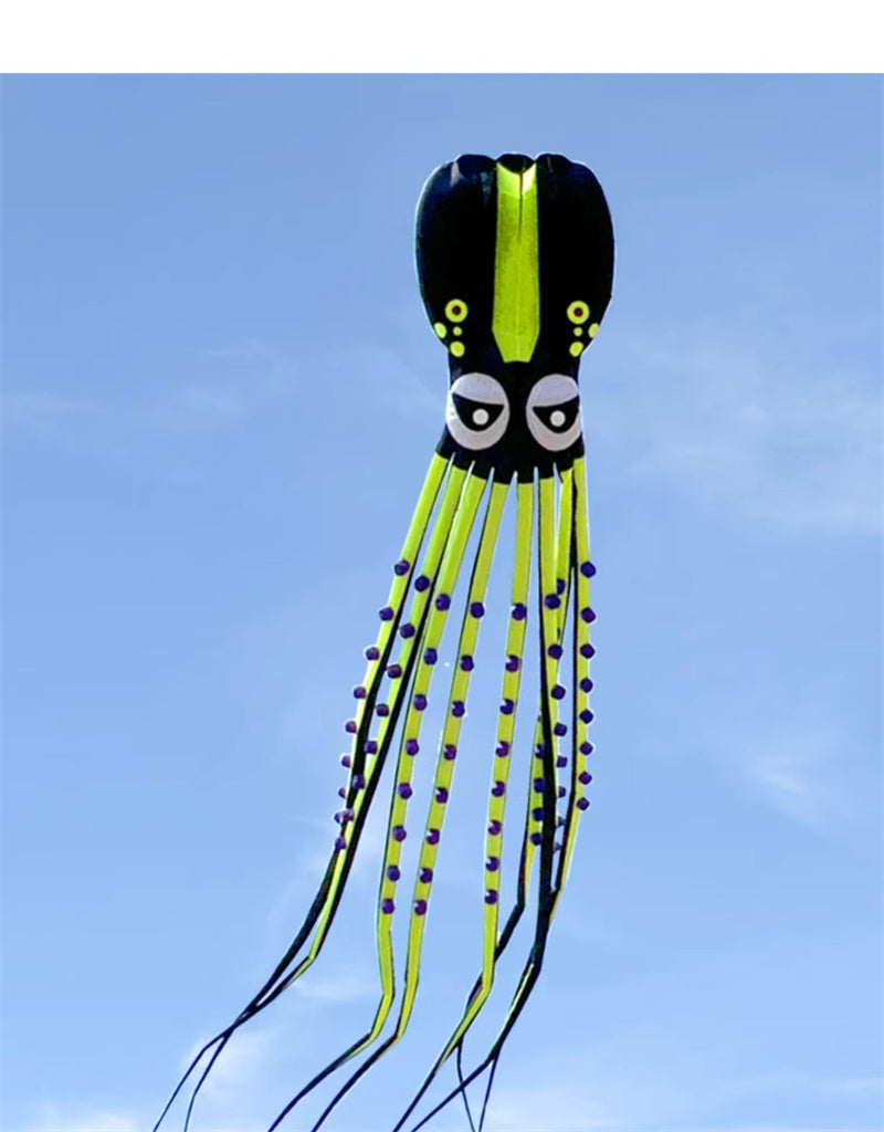 Free shipping Giant Octopus Soft Kite 12-18m Extra Large High Grade Nylon Parachute Cloth Adult Single Flight Professional Pendant