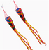 Free shipping Tassel wind tube hot cut process does not fly edge kaleidoscope colorful kite tail long tail 2023 new accessories