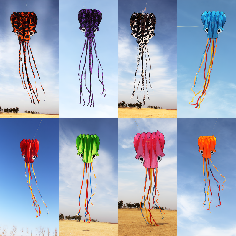 free shipping new octopus kites flying toys for children kites line professional winds kites factory adults kites kitesurf koi