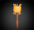 Free shipping Weifang traditional solid wood crutch children's small round spools of adult large-sized fly-receiving I-beam crutch