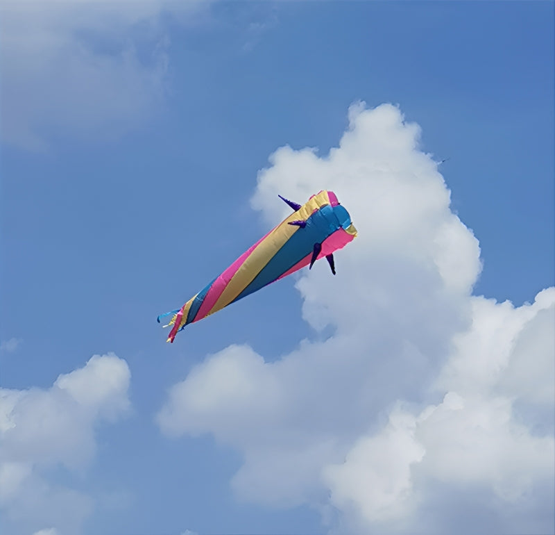 free shipping large kite windsocks kite tails ripstop nylon fabric inflatable kite accessories 3d kite pendant kite trilobites