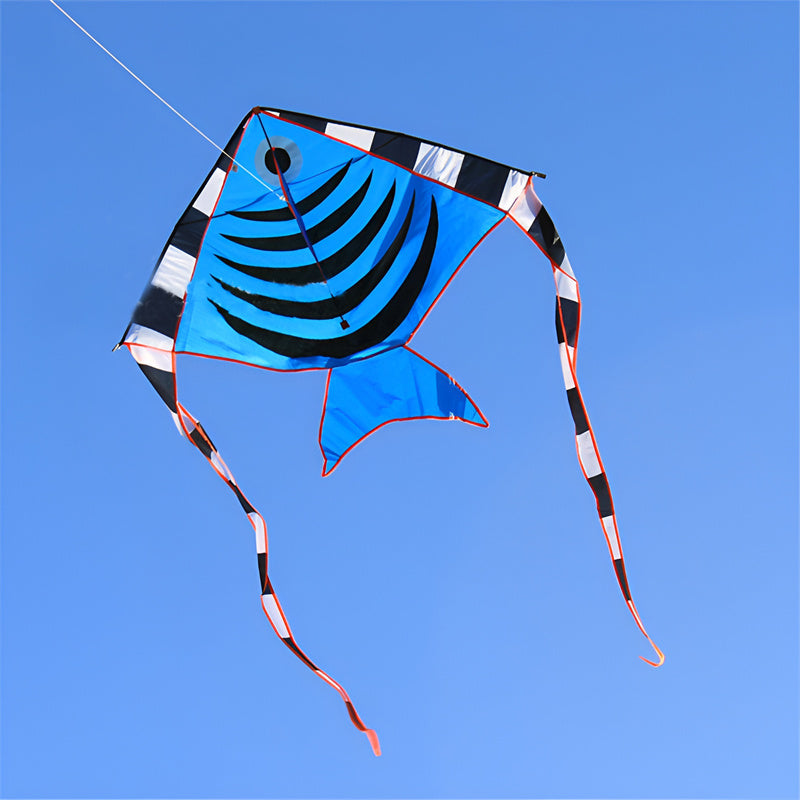 free shipping fish kite flying outdoor game toys for kids ripstop nylon kite fabric children kite for adults kite bird eagle fly