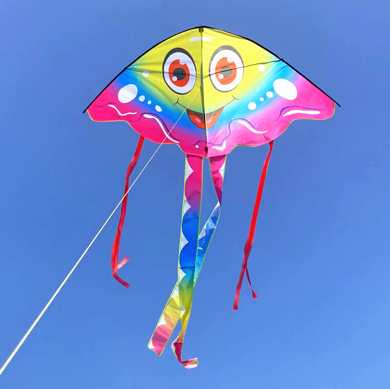 free shipping new smiling kites flying toys for children kites line professional winds kites for kids reel weifang kite factory
